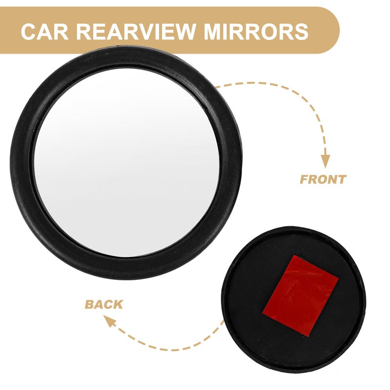 2Pcs Adjustable Wide Angle Blind Spot Mirrors For Car Side Mirror Vehicle Exterior Driving Safety - Image 4