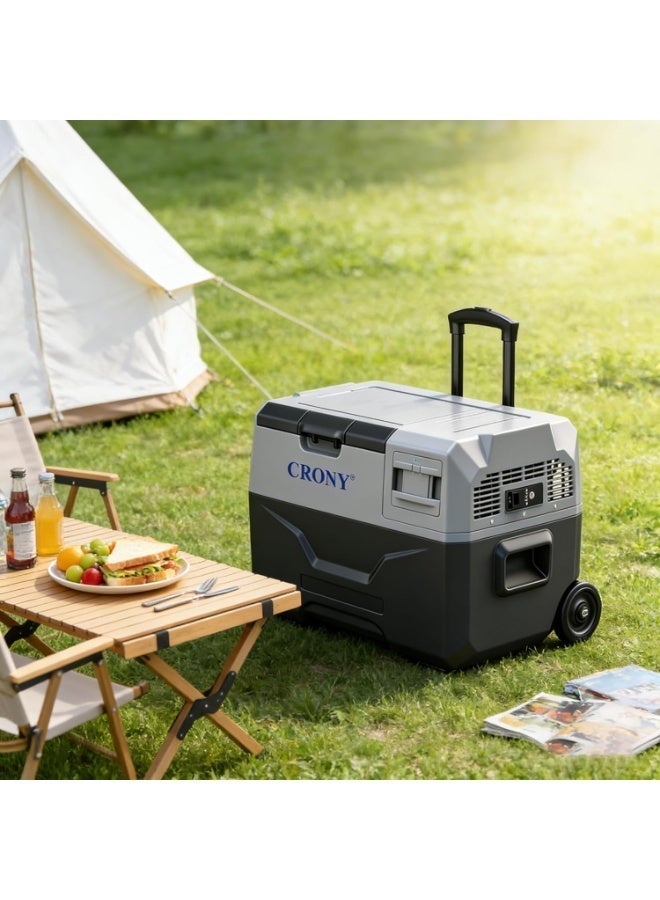 كروني ثلاجة سيارة كروني CX30 سعة 30 لترًا مع بطارية ليثيوم قابلة للفصل، نطاق درجة حرارة قابل للتعديل من -20 درجة مئوية إلى 20 درجة مئوية، ثلاجة وفريزر للتخييم، تعمل بجهد 12/24 فولت تيار مستمر، طاقة مزدوجة، متوافقة مع الطاقة الشمسية، مزودة بعجلات جر، ثلاجة سيارة محمولة سعة 30 لترًا مع بطارية ليثيوم قابلة للفصل، نطاق درجة حرارة قابل للتعديل من -20 درجة مئوية إلى 20 درجة مئوية، طاقة مزدوجة (12/24 فولت تيار مستمر وبطارية)، متوافقة مع الطاقة الشمسية، لوحة تحكم LCD، عجلات جر، موفرة للطاقة، تصميم خارجي متين - مثالية للتخييم والرحلات البرية والاستخدام في المناطق النائية - Image 5