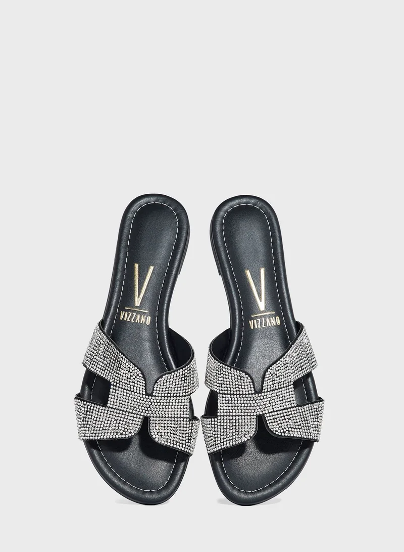 VIZZANO Zoey Multi Strap Low Heel Sandals