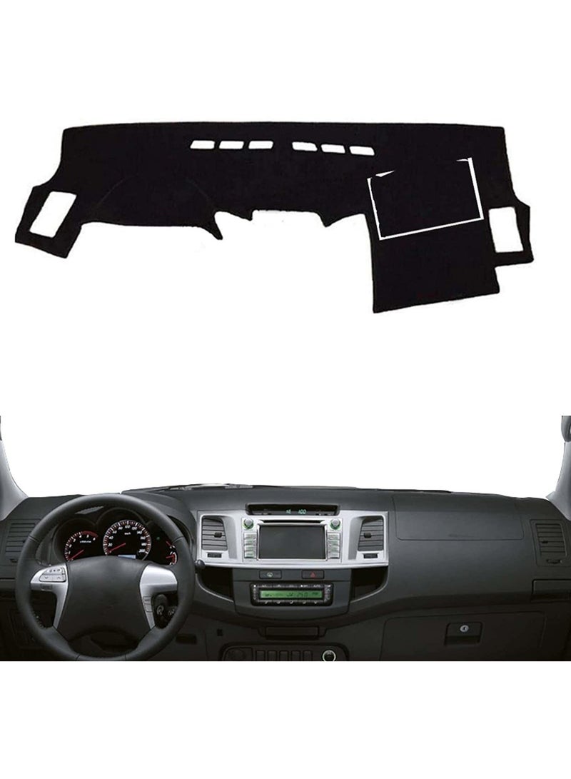 KGL BROSISS Dashboard Cover Mat for Toyota Hilux 2007–2014 – Custom-Fit Anti-Slip Dash Protector, UV & Heat Resistant, Reduces Glare, Prevents Cracking, Premium Dashboard Carpet Pad - Image 1