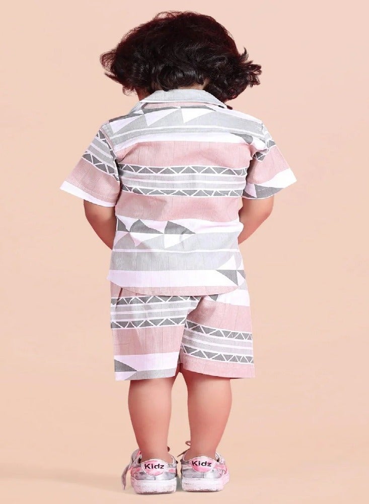 بولكاتوتس طقم منسق بأكمام نصفية من Polka Tots - بني - Image 2