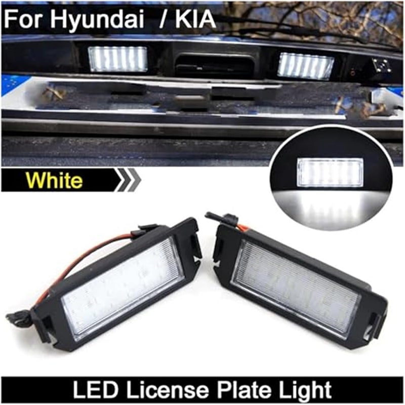 Vuzmode 2pcs White License Plate Light for Hyundai and Kia - Image 5