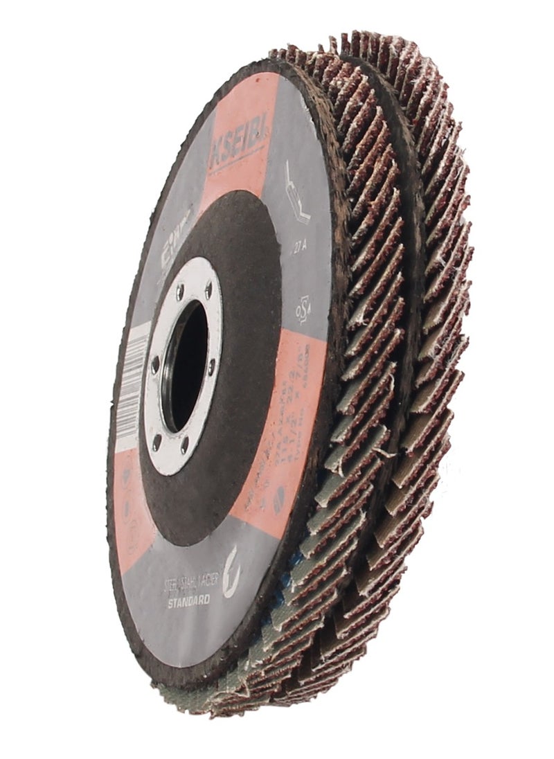 KSEIBI - Flap Discs/Aluminum Oxide, Wide Application Rust, Paint, Fits Most Air and Electric Grinders, Ideal for Grinding and Finishing Metals, Removing Weld Seams, Removing Old Paint or Finishes - Image 1