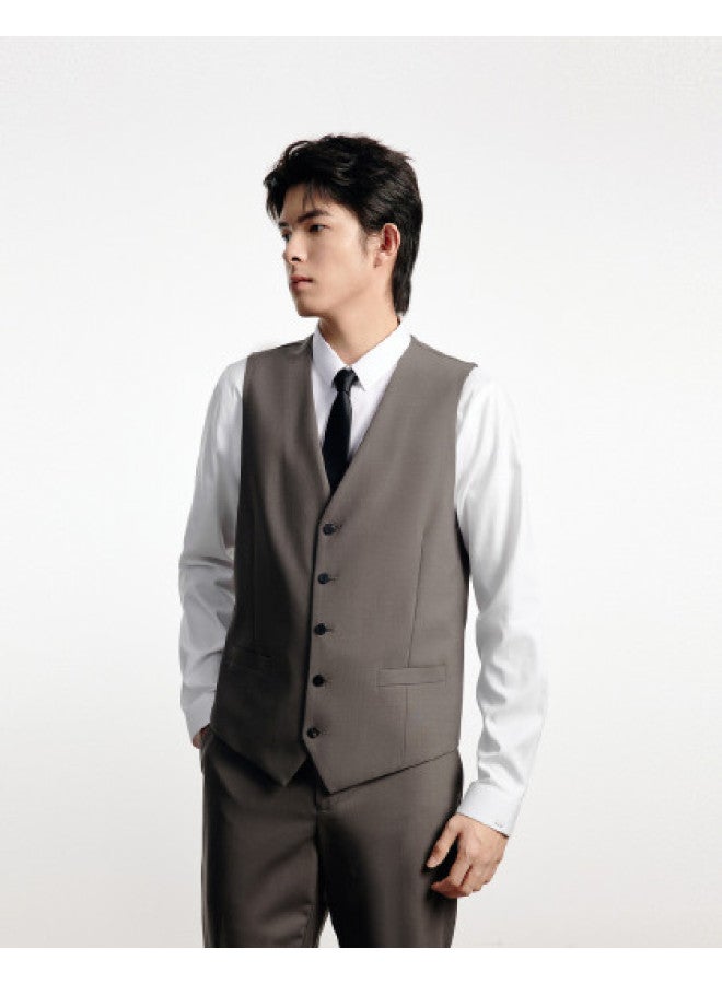 Waxbird Contains Wool] Men's Autumn Casual Suit Vest Business Men's Vest - Image 1