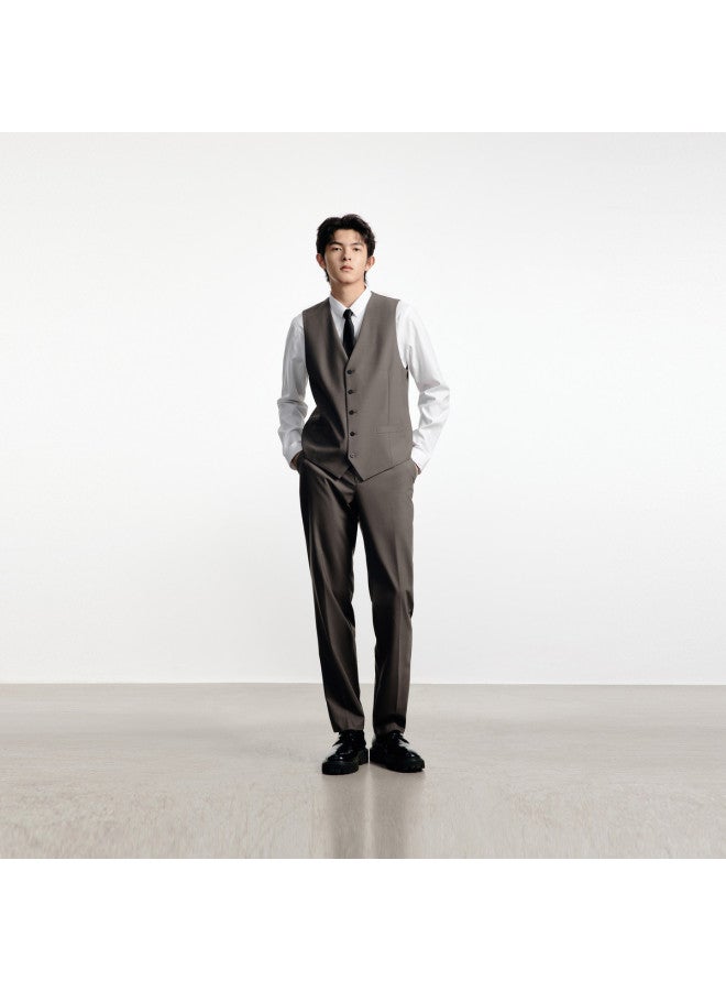 Waxbird Contains Wool] Men's Autumn Casual Suit Vest Business Men's Vest - Image 5