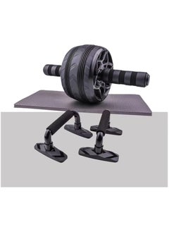 4 in 1 Large Pulley Set, Push-ups Support and Knee Pads, Home Fitness Equipment for Men's Core Strengthening and Abdominal Exercises, with 800L Counterweight