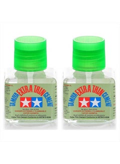 Tamiya Tamiya 87038 Extra Thin Cement Glue Fine Tip 40ml 2 Pack  - Image 1