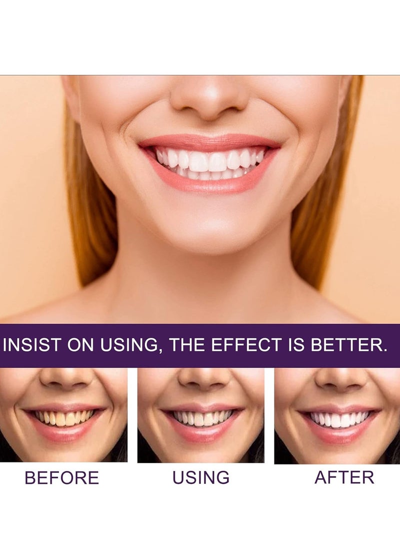 EELHOE Teeth Whitening Purple Toothpaste Bleaching Colour Corrector Toothpaste - Image 4