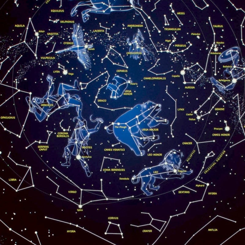 Maps International Glow in The Dark Constellation Map – Illuminates After Dark – 33 x 23 - Image 3