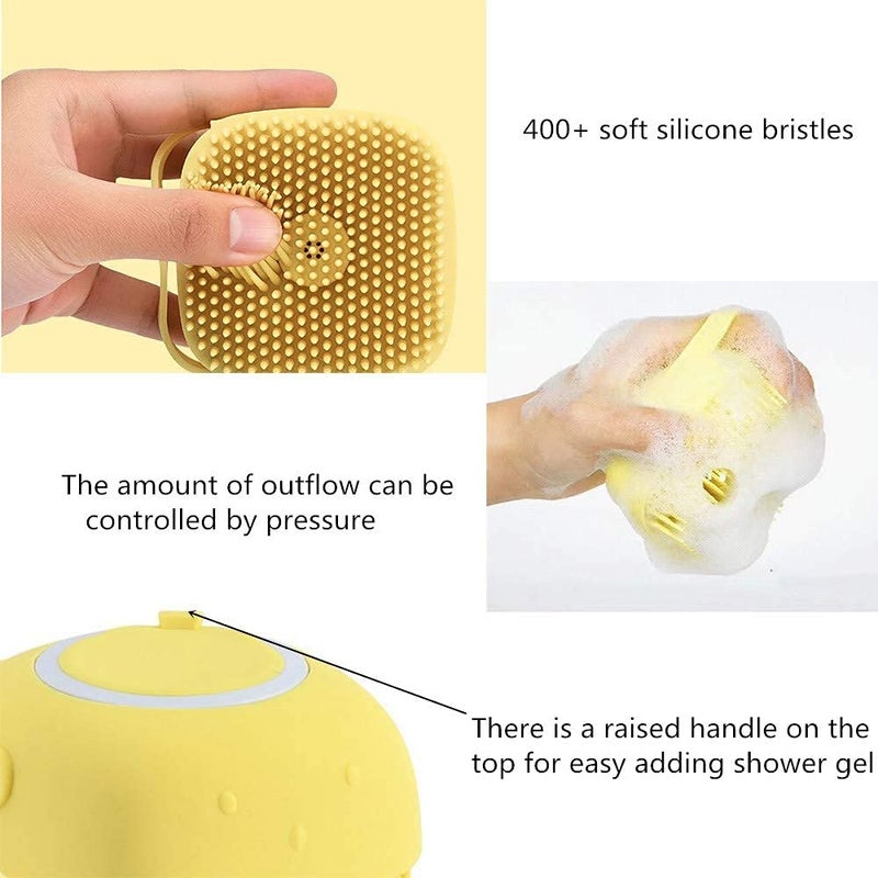 PUNZONE Dog Brush, Dog Bath Brush for Grooming & Bathing, Dog Washing Brush for Labrador, German Shepherd, Golden Retriever - Any Color - Pack of 1 (Bath Brush) - Image 2