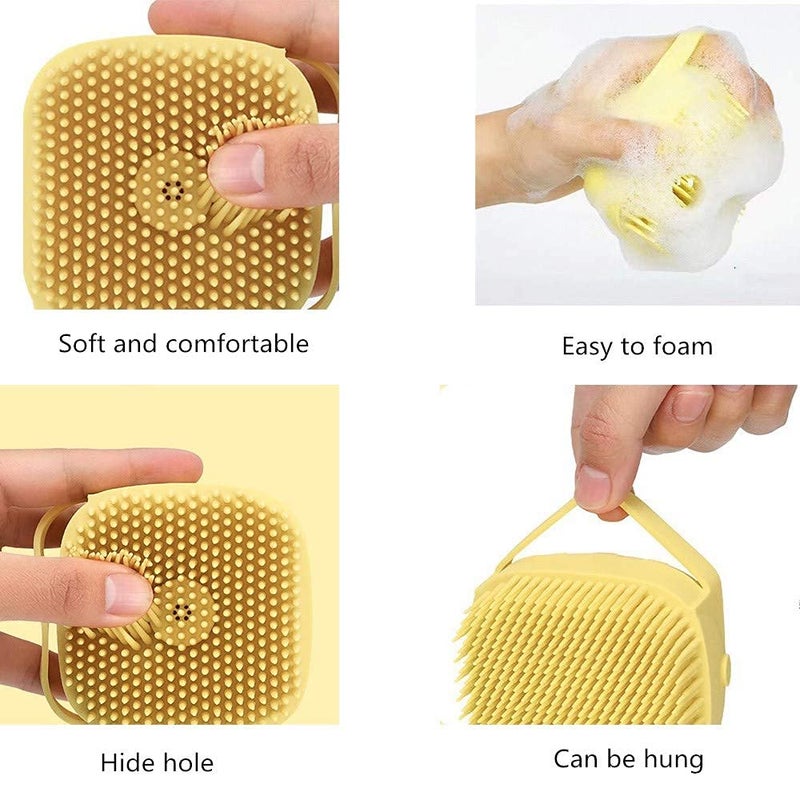 PUNZONE Dog Brush, Dog Bath Brush for Grooming & Bathing, Dog Washing Brush for Labrador, German Shepherd, Golden Retriever - Any Color - Pack of 1 (Bath Brush) - Image 5