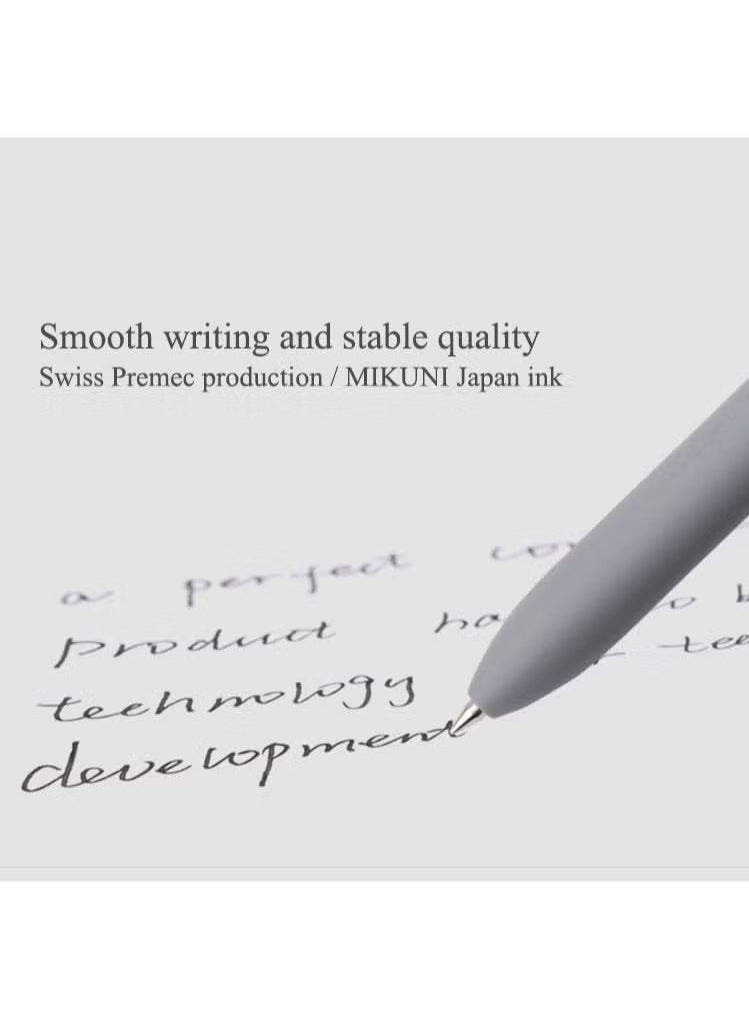 Generic 5pcs Gel Pens Set Quick Dry Black Ink Rolling Ball Pen Fine Point 0.5mm Premium Retractable Gel ink PensSmooth Writing (Morandi 5 pens)  - Image 3