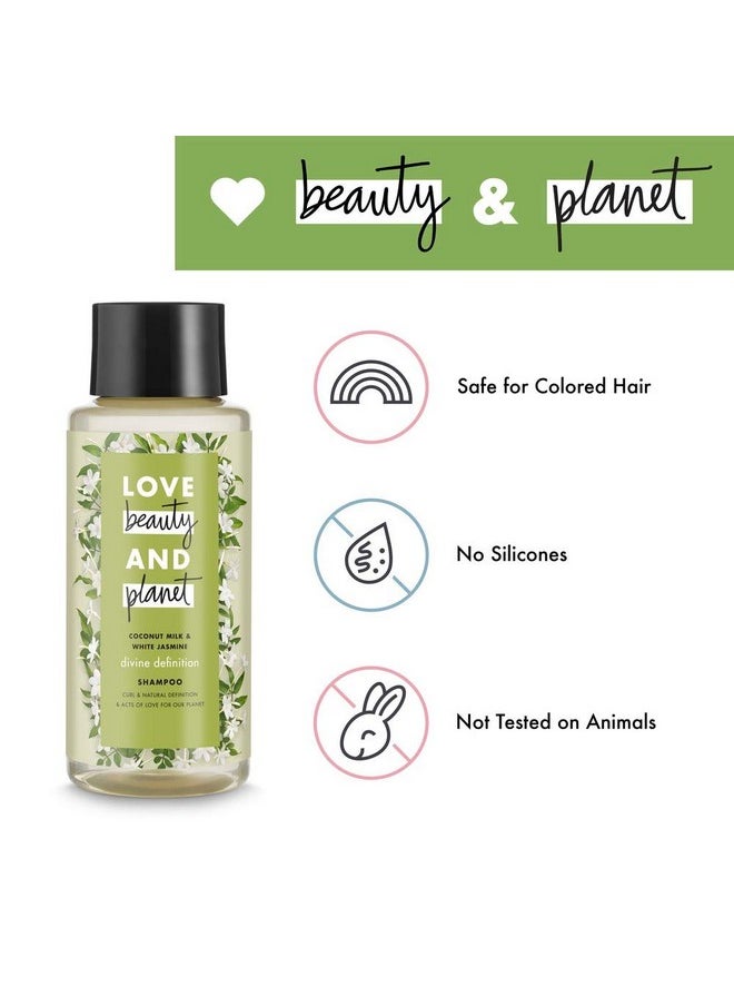 love beauty and planet - Beauty & Planet Love Divine Definition Shampoo, Coconut Milk & White Jasmine 13.5 Fl Oz - Image 1