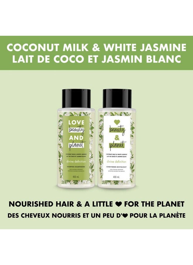 love beauty and planet - Beauty & Planet Love Divine Definition Shampoo, Coconut Milk & White Jasmine 13.5 Fl Oz - Image 1