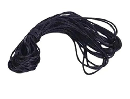 YADNESH Black Silk Thread1 mm ThickKala DHAGA Nazar Black StringKalwa RAKSHA SutraEvil Eye Protection THREAD30 MetersValentine Day Gifts Black Silk - Image 1