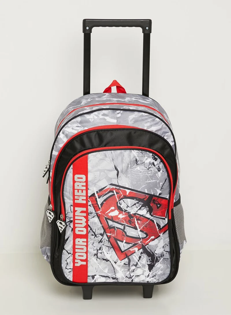 SUPERMAN Back To School Superman Trolley Bag