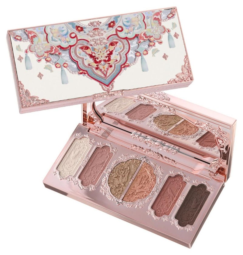 Flower Knows Butterfly Cloud Collar Embossed Six-Color Makeup Palette For Matte And Shimmer Finish - 01 Terracotta Brick - Image 1
