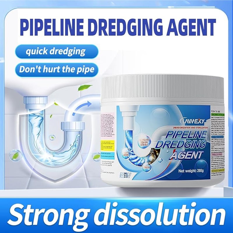 Arabest sink drain hair clog remover cleaner、toilet unclogger heavy duty、bathroom shower pipeline dredging agent、unclog clogged drain、clogged【1 bottles】 - Image 2