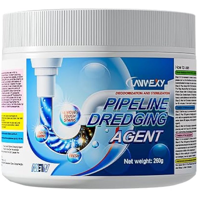 Arabest sink drain hair clog remover cleaner、toilet unclogger heavy duty、bathroom shower pipeline dredging agent、unclog clogged drain、clogged【1 bottles】 - Image 1