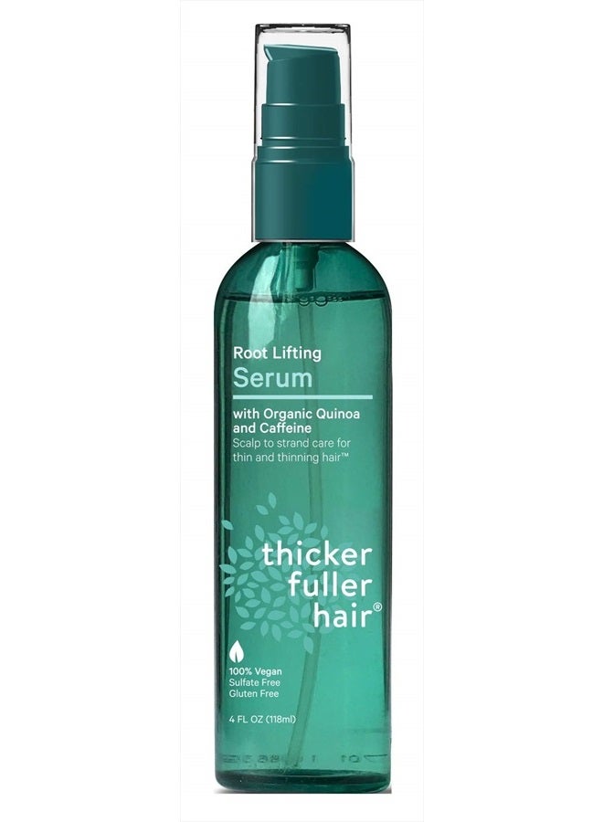 Thicker Fuller Hair Serum Root Lifting Sulfate Free 4 Ounce (Pack of 3)