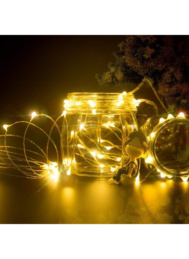 BPA - BPA® 12-Pack Micro LED Fairy Lights, 20 LEDs Small Fairy Lights Copper Wire String Lights for DIY Decor, Warm White - Image 1