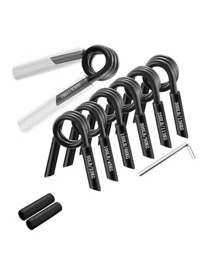founder Adjustable Grip Strength Trainer, Grip Trainer 7Pcs 50-350LBS, Metal Heavy Grippers, Wrist Forearm Strengthener, Grip strengthener Training and Hand Grip Finger Exerciser - Image 1
