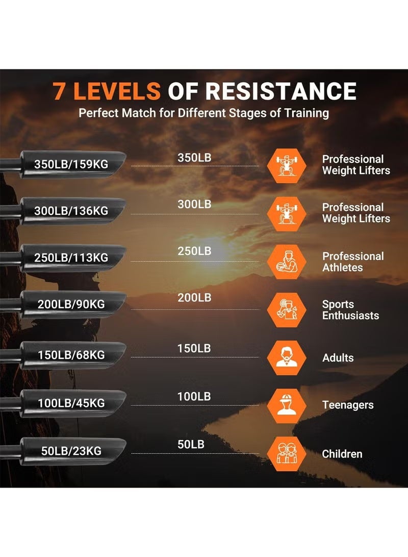 founder Adjustable Grip Strength Trainer, Grip Trainer 7Pcs 50-350LBS, Metal Heavy Grippers, Wrist Forearm Strengthener, Grip strengthener Training and Hand Grip Finger Exerciser - Image 3