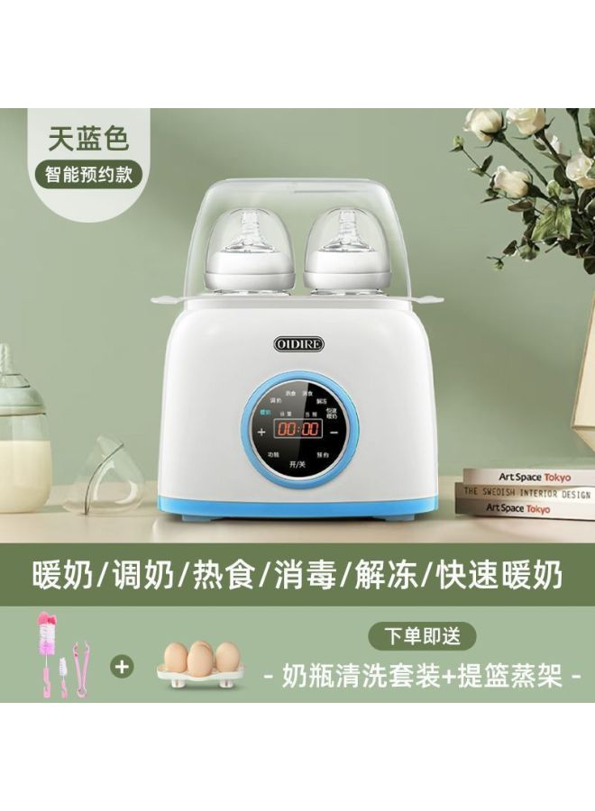 مسخن حليب أويدير - جهاز تعقيم زجاجات الحليب الساخن ثنائي الوظيفة، تسخين أوتوماتيكي بدرجة حرارة ثابتة لتحضير حليب الأطفال