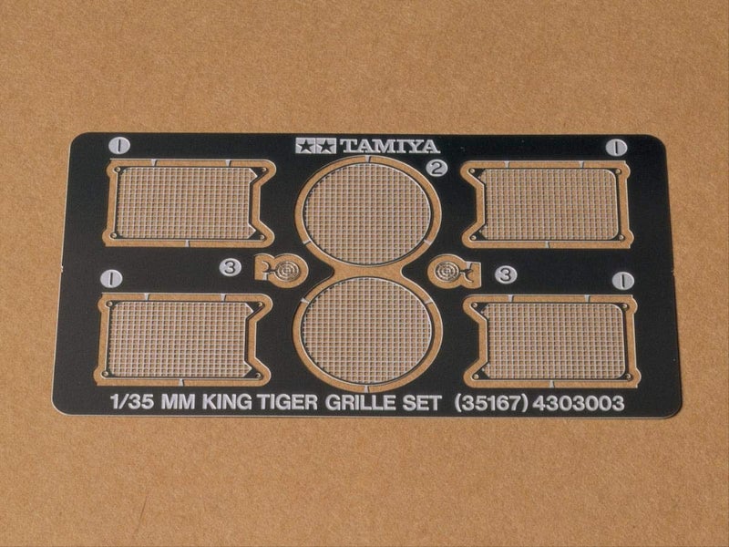 Tamiya 135 King Tiger Etched Grille 35167 - Image 3