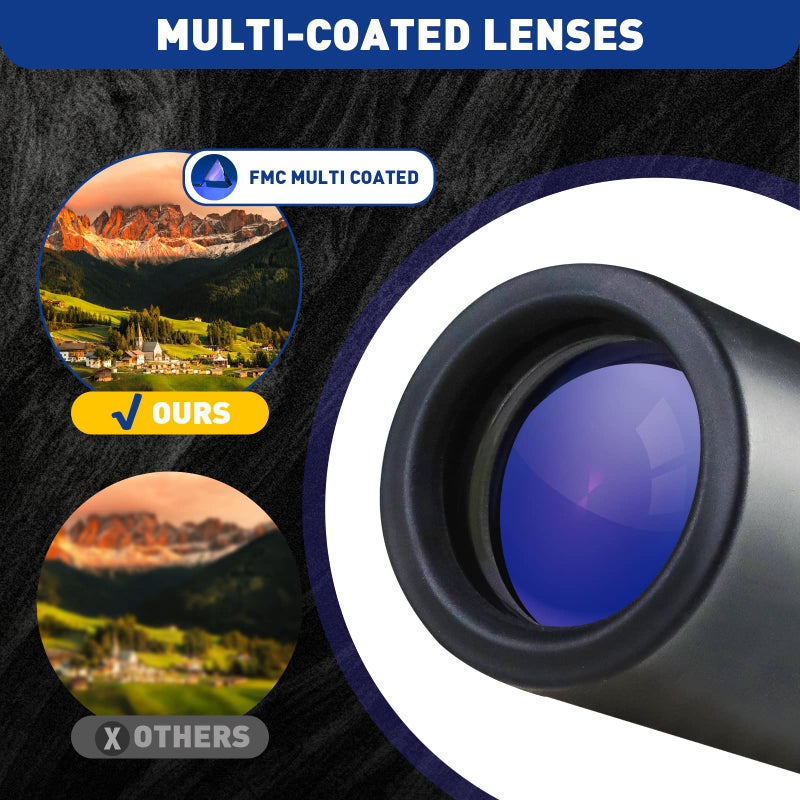 HDAJY Mini Monocular Telescope, Upgrade 30 x 25 HD Monoculars for Adults High Powered, Be Used for Stargazing, Hunting, Black - Image 3
