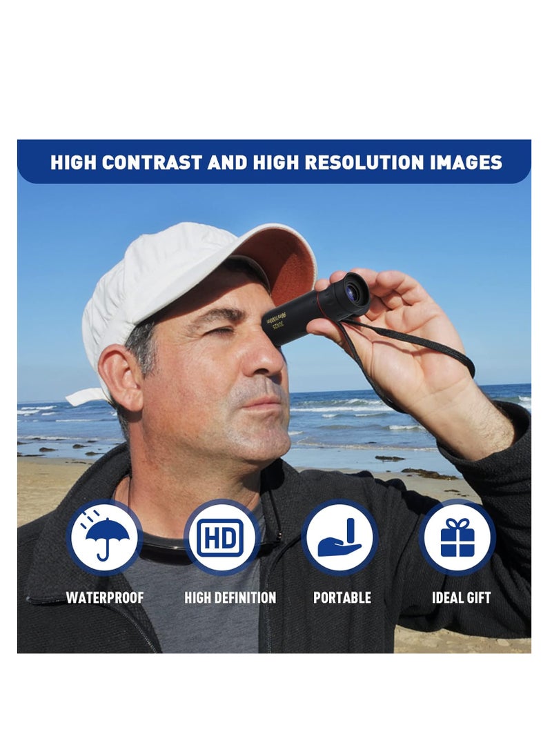 Generic Monocular Telescope, Upgrade 30 x 25 HD Monoculars for Adults High Powered, Be Used for Stargazing, Hunting, Black  - Image 3