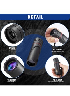 Generic Monocular Telescope, Upgrade 30 x 25 HD Monoculars for Adults High Powered, Be Used for Stargazing, Hunting, Black  - Image 5