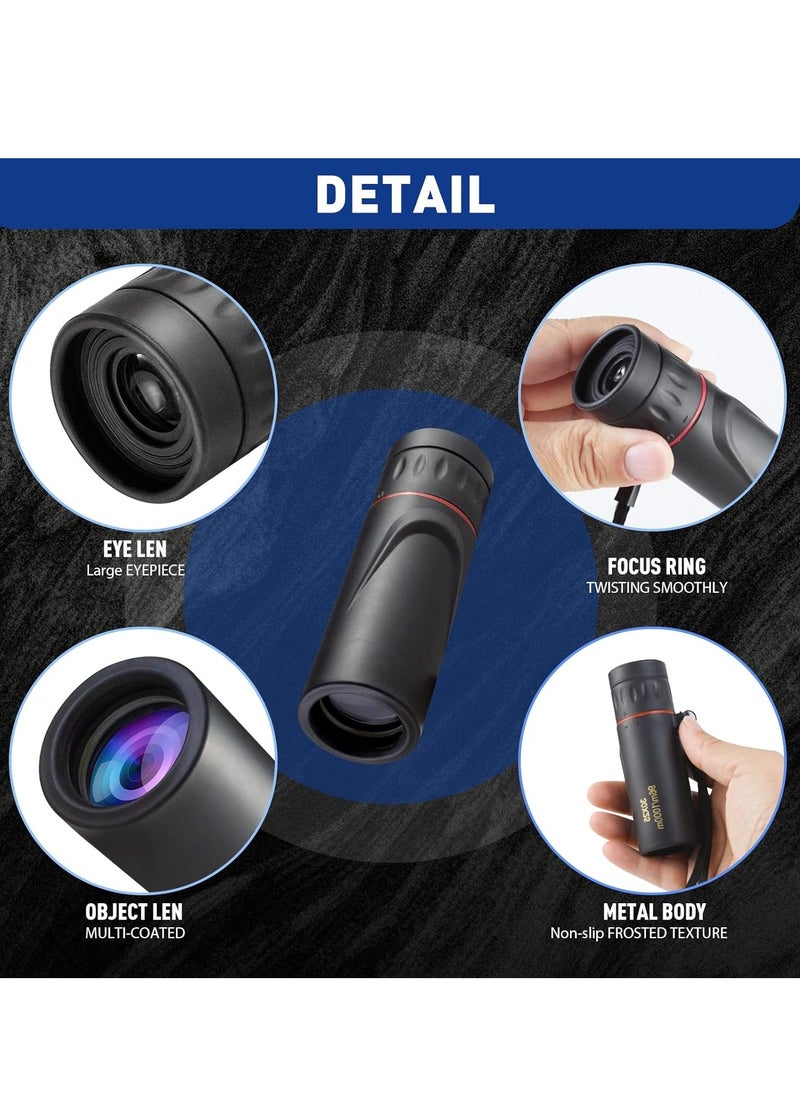 Generic Monocular Telescope, Upgrade 30 x 25 HD Monoculars for Adults High Powered, Be Used for Stargazing, Hunting, Black  - Image 5
