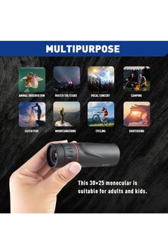 Generic Monocular Telescope, Upgrade 30 x 25 HD Monoculars for Adults High Powered, Be Used for Stargazing, Hunting, Black  - Image 4