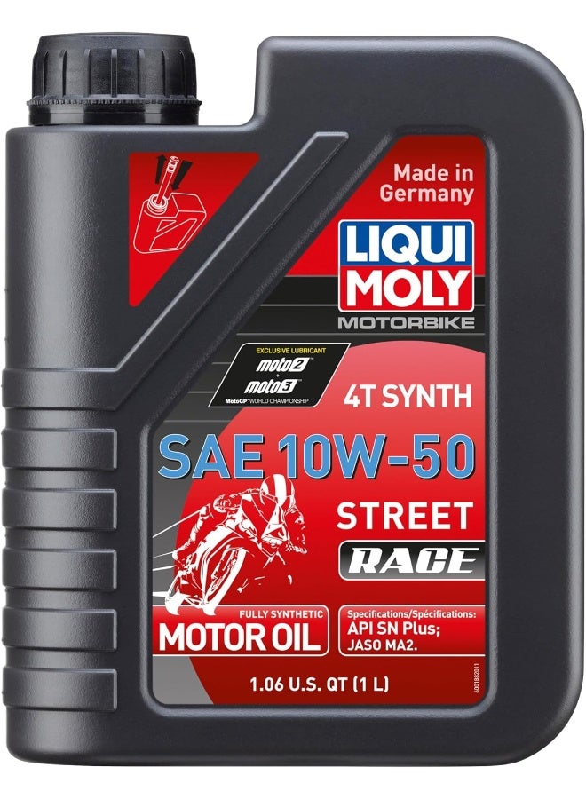 LIQUI MOLY Liqui Moly 10W-50 Motorbike 4T Synthetic Street Race Engine Oil 1 Liter