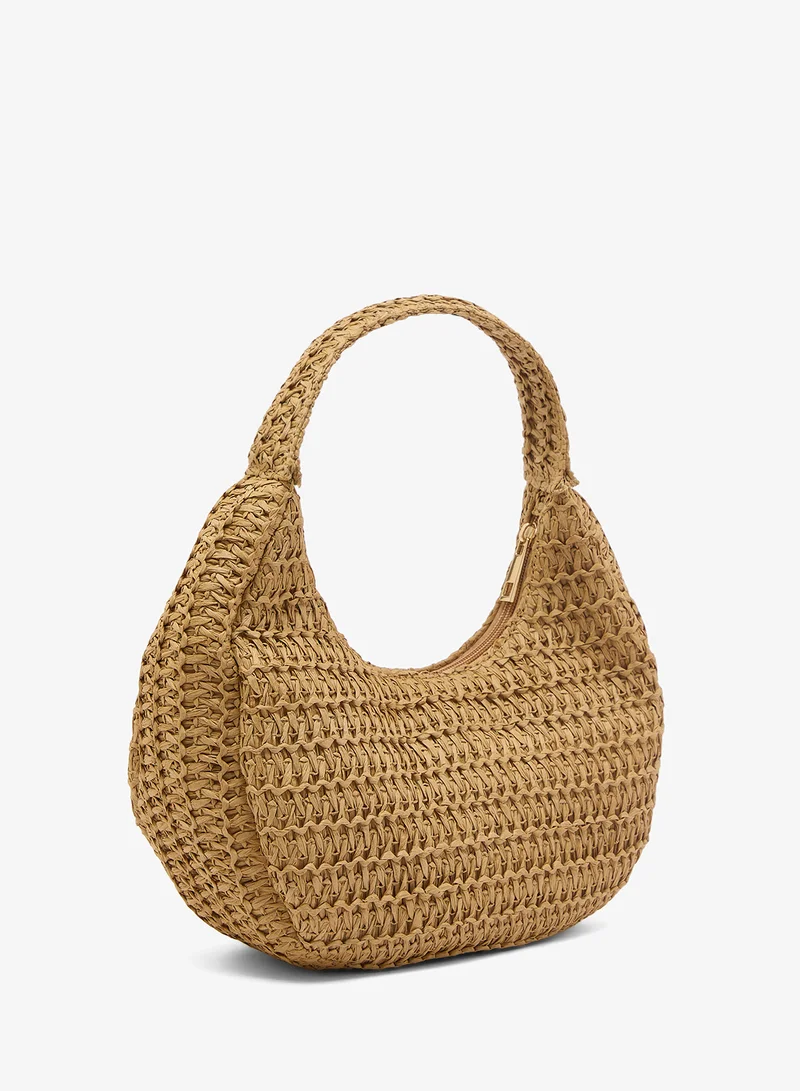 GLAMOROUS Raffia Grab Bag