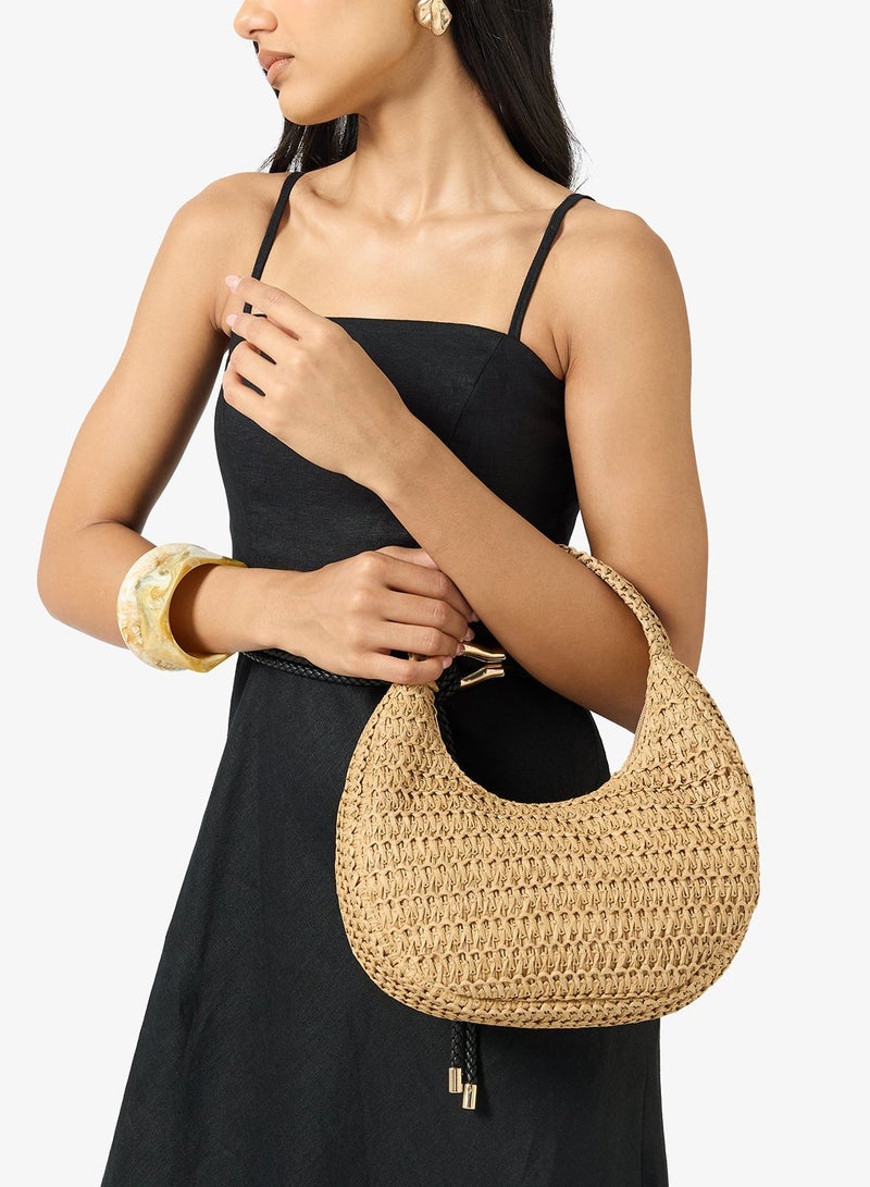 GLAMOROUS Raffia Grab Bag - Image 1