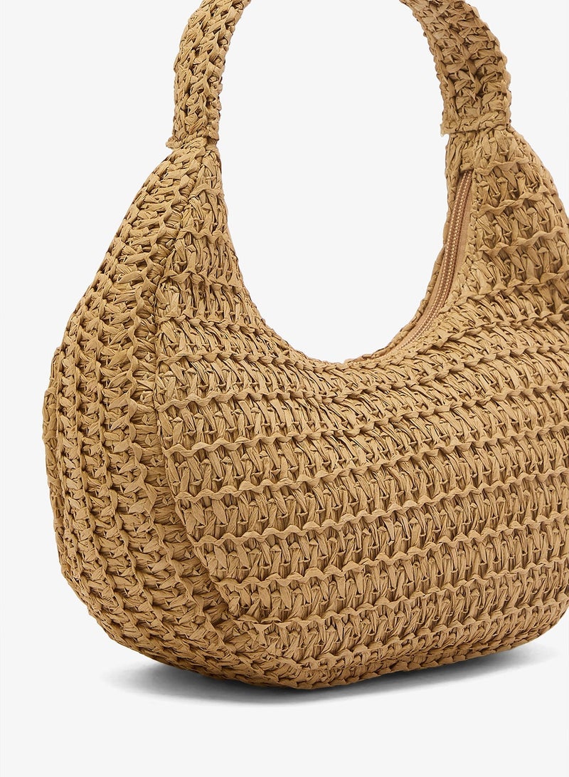 GLAMOROUS Raffia Grab Bag - Image 4