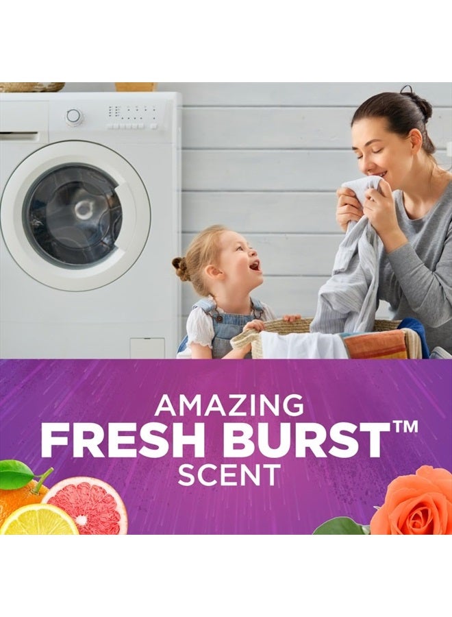 Arm & Hammer Plus OxiClean Odor Blasters Fresh Burst, 128 Loads Liquid Laundry Detergent, 166.5 Fl oz - Image 5