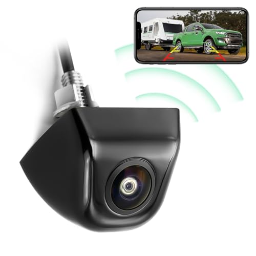 GreenYi WiFi Car Wireless Backup Camera, GreenYi 5G 720P HD Car Rear View Reverse Camera for iPhone iPad Android Smart Phone Tablet with 170 Degrees Wide Viewing Angle - Image 1