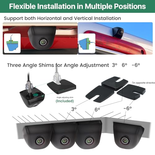 GreenYi WiFi Car Wireless Backup Camera, GreenYi 5G 720P HD Car Rear View Reverse Camera for iPhone iPad Android Smart Phone Tablet with 170 Degrees Wide Viewing Angle - Image 2