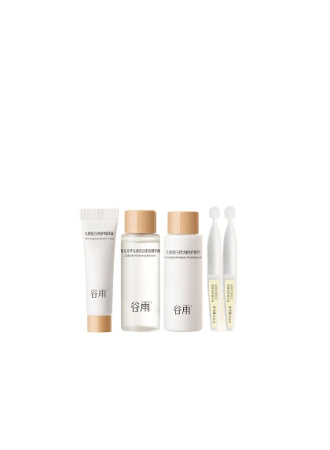 Whitening Ampoule Essence Set With Luminous Lotion And Cream For Brightening, Hydration, And Moisturizing - Image 2
