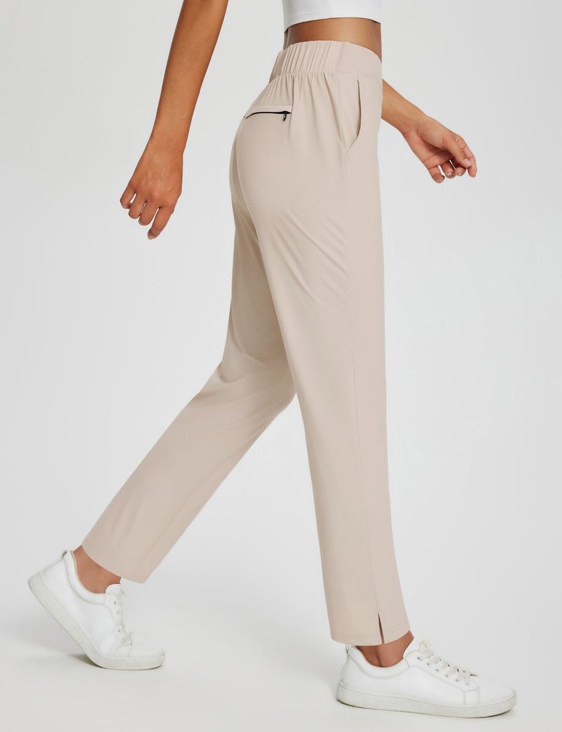 baleaf Womens Khaki Work Pants Lightweight Dressy Golf Pants Stretch with Pockets Petite Travel Business Casual S - Image 3