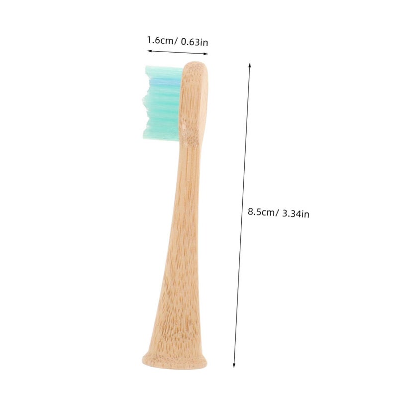 4 Pack Electric Toothbrush Heads Soft Charcoal Bristles Gentle Cleaning Oral Care - Image 3