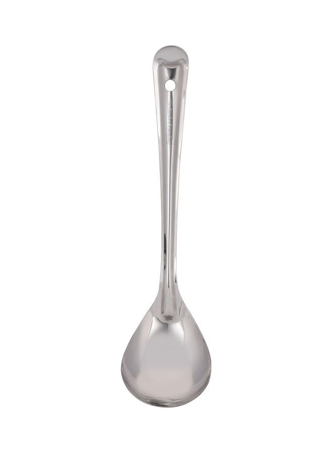 Royalford Stainless Steel Basting Oval Spoon Ideal For Cooking And Oval Food Premium-Quality Oval Spoon Food-Grade Elegant And Lightweight Design Silver 32cm - Image 1