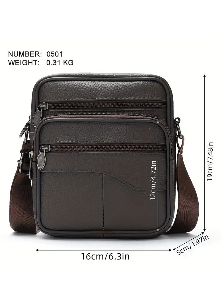 Jeep Buluo A shoulder and hand bag for men made of high-quality natural leather for personal purposes, travel, hiking and sports - Image 3