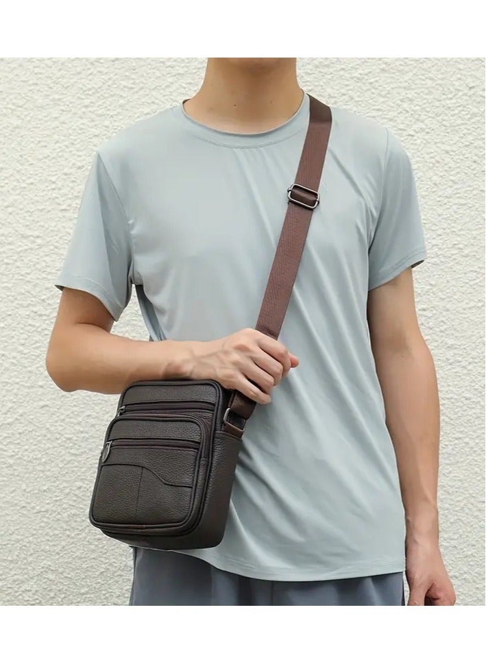 Jeep Buluo A shoulder and hand bag for men made of high-quality natural leather for personal purposes, travel, hiking and sports - Image 4