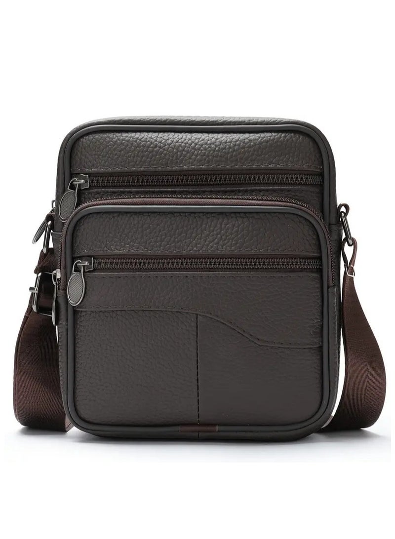 Jeep Buluo A shoulder and hand bag for men made of high-quality natural leather for personal purposes, travel, hiking and sports - Image 1