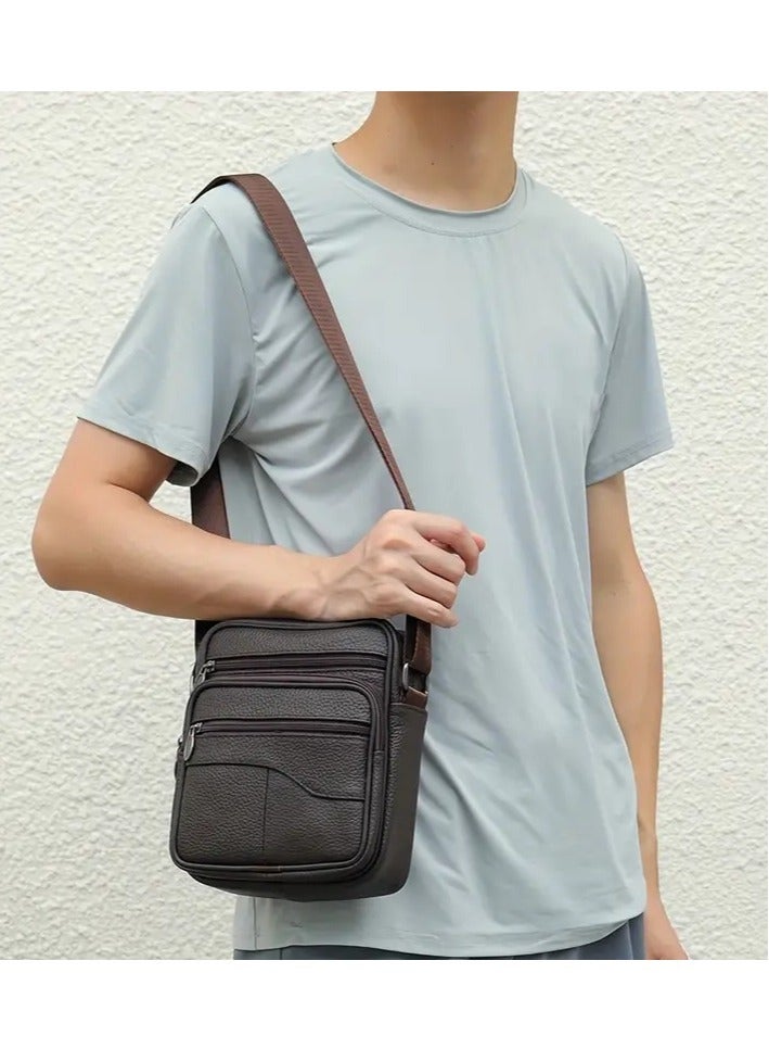 Jeep Buluo A shoulder and hand bag for men made of high-quality natural leather for personal purposes, travel, hiking and sports - Image 3