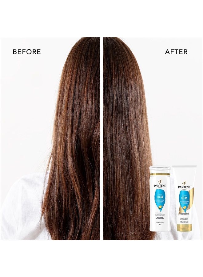 Pantene 2-in-1 Shampoo and Conditioner Twin Pack with Hair Treatment Set, Classic Clean, 1 Set - Image 1